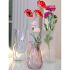 Декоративная ваза из рельефного стекла, 115×115×250 мм, цвет прозрачный - Фото 6
