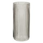 Декоративная ваза из рельефного стекла, 115×115×250 мм, цвет прозрачный - Фото 3