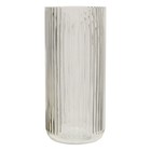Декоративная ваза из рельефного стекла, 115×115×250 мм, цвет прозрачный - Фото 4