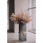 Декоративная ваза из комбинированного стекла, 111×111×215 мм, цвет серый - фото 293005903