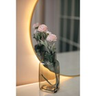 Декоративная ваза из стекла, 105×75×205 мм, цвет серый - Фото 2