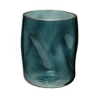 Декоративная ваза из стекла «Динамика», 135×135×175 мм, цвет синий - Фото 2
