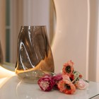 Декоративная ваза из стекла «Динамика», 190×185×267 мм, цвет коричневый - фото 301882579