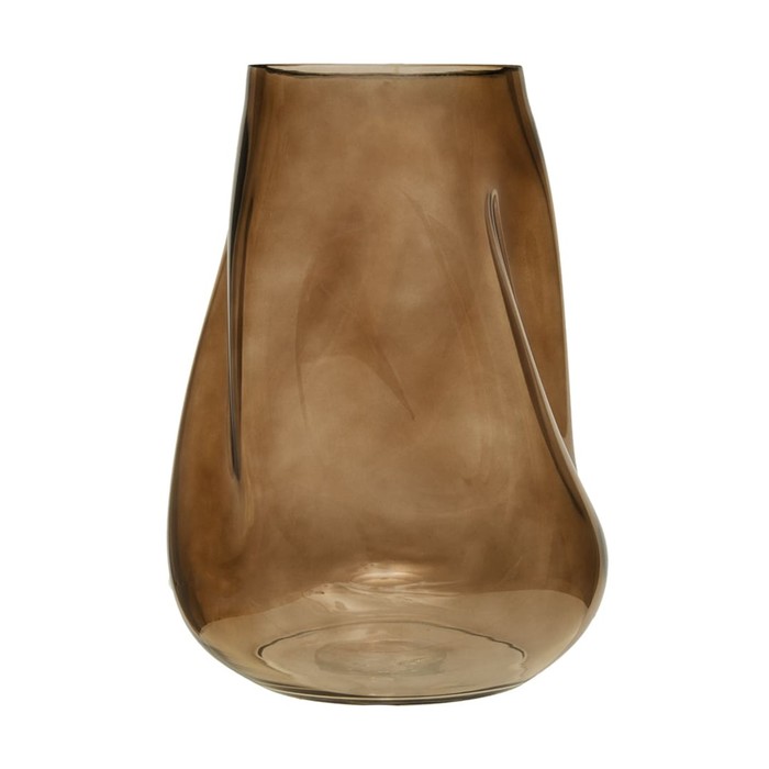 Декоративная ваза из стекла «Динамика», 190×185×267 мм, цвет коричневый - фото 1907983745
