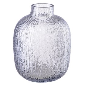 Декоративная ваза из цветного стекла, 170×170×230 мм, цвет голубой