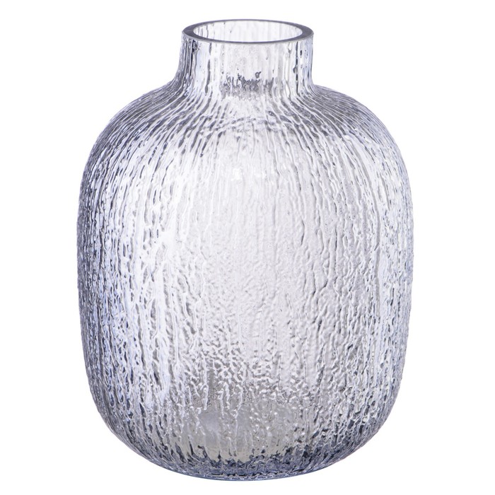 Декоративная ваза из цветного стекла, 170×170×230 мм, цвет голубой - Фото 1