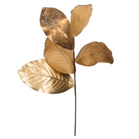 Искусственное растение, высота 58 cм, цвет золотой металл
