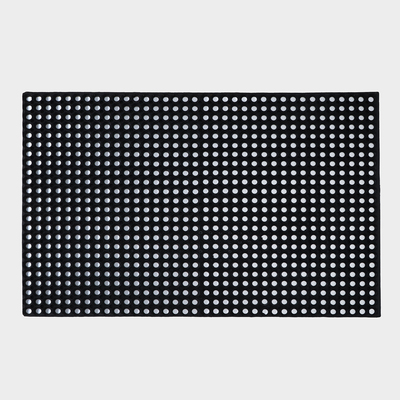 Коврик ячеистый грязесборный, 100×150×2.2 см, чёрный