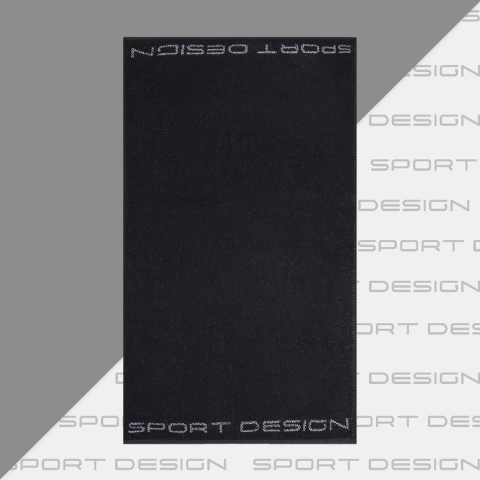 Полотенце махровое «Этель» Sport, 50×90 см, хлопок 100%, чёрное - Фото 1