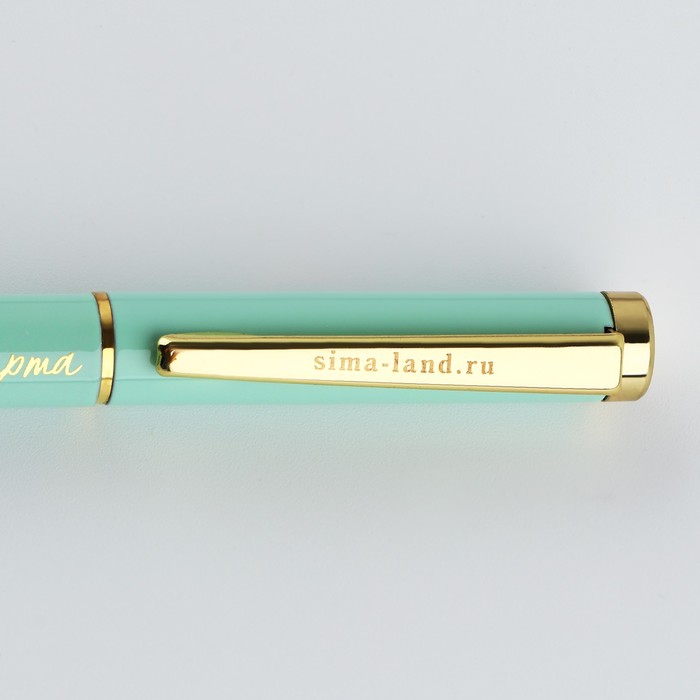 Ручка металл «С 8 Марта», синяя паста 1.0 мм - фото 1885909793