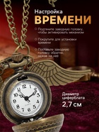 Часы карманные «Снитч», кварцевые, диаметр циферблата 2.7 см, бронзовые - Фото 3
