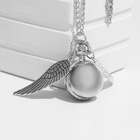 Часы карманные «Снитч», кварцевые, циферблат d=2.7 см, под гравировку, серебряные - Фото 4