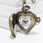 Часы карманные "Сердце", кварцевые, d циферблата-1.5 см - фото 12079003