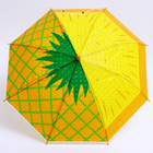 Детский зонт п/авт «Фруктовый принт Ананас» d = 84 см, R = 42 см, 8 спиц, 68 × 10 × 8 см - Фото 1