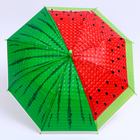 Детский зонт п/авт «Ягодный принт Арбуз» d = 84 см, R = 42 см, 8 спиц, 68 × 10 × 8 см - Фото 1