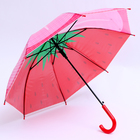 Детский зонт п/авт «Ягодный принт Клубника» d = 84 см, R = 42 см, 8 спиц, 68 × 10 × 8 см - фото 8716448