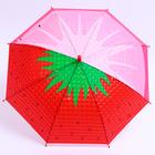 Детский зонт п/авт «Ягодный принт Клубника» d = 84 см, R = 42 см, 8 спиц, 68 × 10 × 8 см - фото 293006123