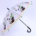 Детский зонт п/авт со свистком «Панда и малыш» d = 84 см, 8 спиц, 65 × 7 × 6 см - Фото 1