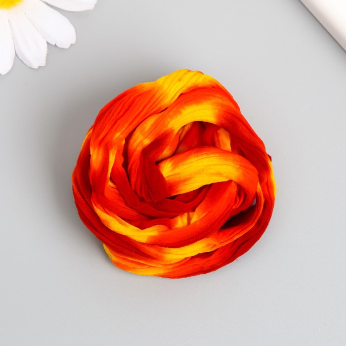 Капрон для цветов двухцветный "Оранжево-красный" 50 см - Фото 1
