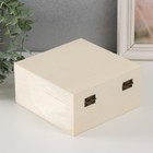 Шкатулка для росписи дерево «Квадратная», замок-пряжка, 16×16×8 см - Фото 4