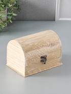 Шкатулка дерево под роспись "Сундук" замок крючок 18х12х12 см - фото 809301354