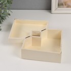 Шкатулка для росписи дерево «Сердце с гранями», основа для творчества, крышка на магнитах, 24×18×8 см - Фото 2