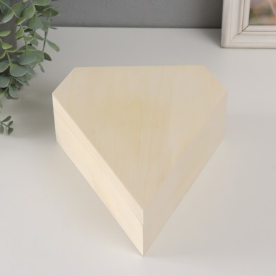 Шкатулка для росписи дерево «Бриллиант», для творчества, декора, без замка, 20×21.5×8 см