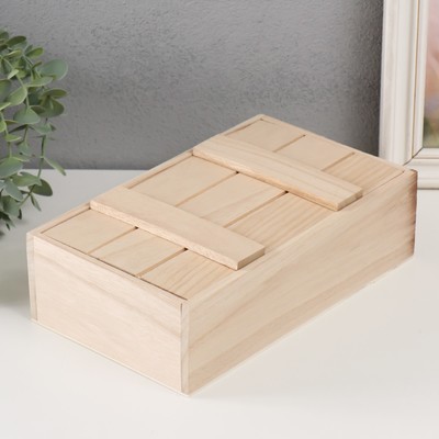 Шкатулка для росписи дерево «Ящик», для творчества, декора, без замка, 25×15×7 см