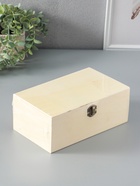 Шкатулка для росписи дерево «Прямоугольная», замок пряжка, 23.5×14×9.5 см - фото 60132636