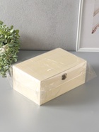 Шкатулка для росписи дерево «Прямоугольная», для украшений, замок-пряжка, 26.5×16.5×11 см 9703487