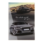 Записная книжка твёрдая обложка А6, 96 листов "Авто в горах", глянцевая ламинация - Фото 1