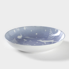Тарелка глубокая новогодняя Добрушский завод «Зимний лес», 700 мл, фарфор, синяя - Фото 2