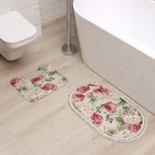 Набор ковриков для ванной Этель "Good day" 2 шт, 48х78 см, 40х45 см - фото 11106254