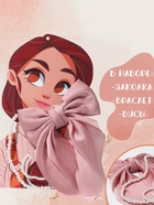 Набор детских украшений Выбражулька «Милашка», 3 предмета: заколка, бусы, браслет, МИКС - фото 64567803