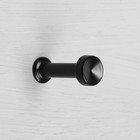 Крючок мебельный CAPPIO CKO011, однорожковый, черный - Фото 1