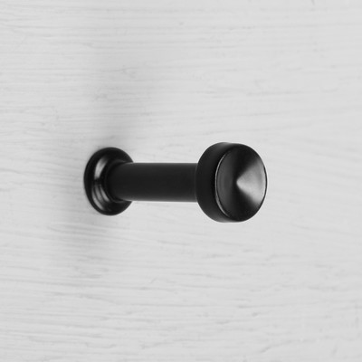 Крючок мебельный CAPPIO CKO011, однорожковый, черный