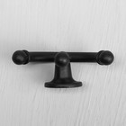 Крючок мебельный, VINTAGE121, трехрожковый, цвет черный - Фото 4
