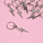 Пирсинг для волос «Молния», 3.1×1 см, 10 шт., серебристый - Фото 3