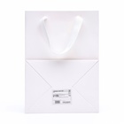 Пакет подарочный, с окном, 25×18×13 см, белый - Фото 3