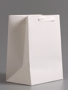 Пакет подарочный, с окном, 25×18×13 см, белый - Фото 7