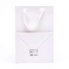 Пакет подарочный, с окном, 30×20×16 см, белый - Фото 3