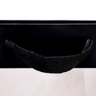 Пакет подарочный, с окном, 25×18×13 см, чёрный - Фото 4