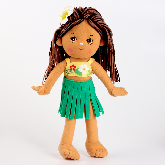 Мягкая игрушка &quot;Кукла&quot; в гавайском костюме, 35 см