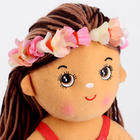 Мягкая игрушка "Кукла" в цветочном ободке, 35 см - фото 3775203