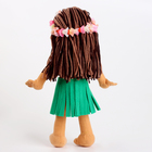 Мягкая игрушка "Кукла" в цветочном ободке, 35 см - фото 3775205