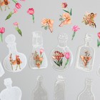 Наклейки для творчества "Банки, феи и цветы" 10х10 см н-р 40 шт 0,3х15,5х8,5 см - фото 23524622
