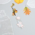 Наклейки для творчества "Банки, феи и листья" 10х10 см н-р 40 шт 0,3х15,5х8,5 см - фото 23524636