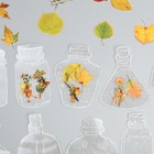 Наклейки для творчества "Банки, феи и листья" 10х10 см н-р 40 шт 0,3х15,5х8,5 см - фото 23524637