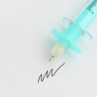 Ручка прикол шариковая синяя паста, шприц «Антитупин», на подложке - Фото 5
