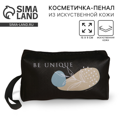 Косметичка BE UNIQUE, искусственная кожа, 9×15×5.5